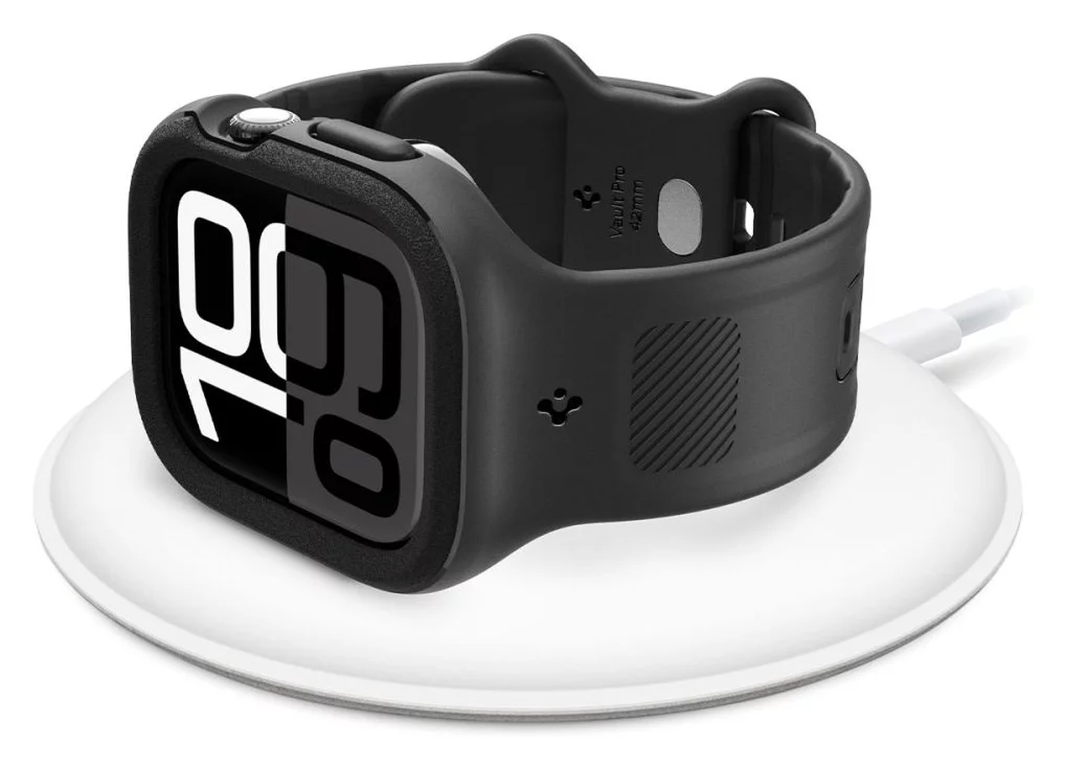 Spigen Vault Pro - Apple Watch 10 42MM Hoesje en Bandje - Zwart afbeelding 17