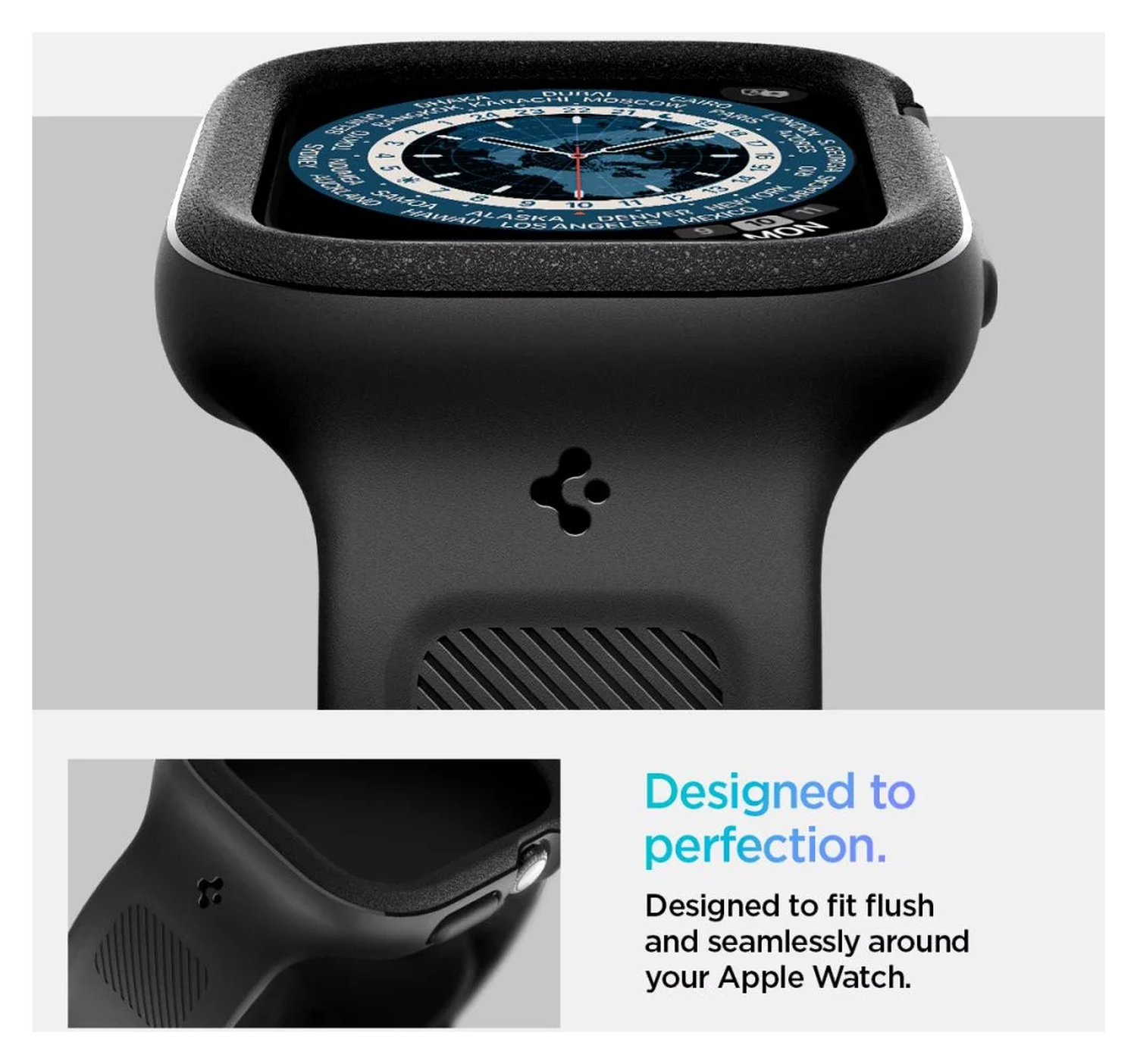 Spigen Vault Pro - Apple Watch 10 42MM Hoesje en Bandje - Zwart afbeelding 4