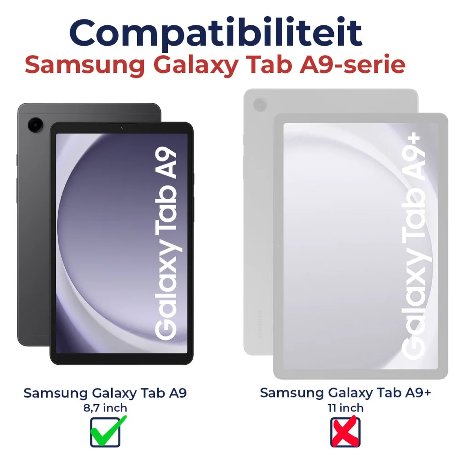 Duo pack Rosso Samsung Galaxy Tab A9 Tempered Glass Installatietray afbeelding 8