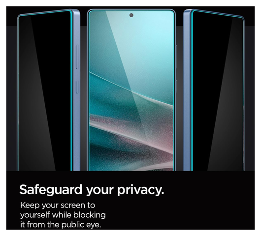 Spigen GLAS.tR EZ Fit HD Samsung Galaxy S25 Ultra Privacy Glass 2-Pack afbeelding 4