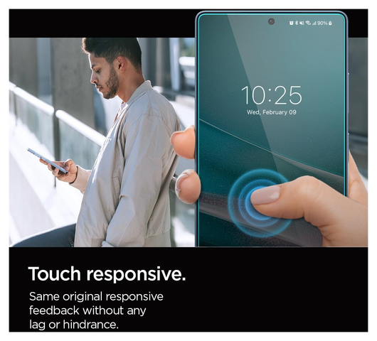 Spigen GLAS.tR EZ Fit HD Samsung Galaxy S25 Ultra Privacy Glass 2-Pack afbeelding 5