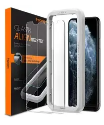 Spigen AlignMaster iPhone 11 Pro/XS/X Screen Protector Tempered Glass (2-Pack) afbeelding
