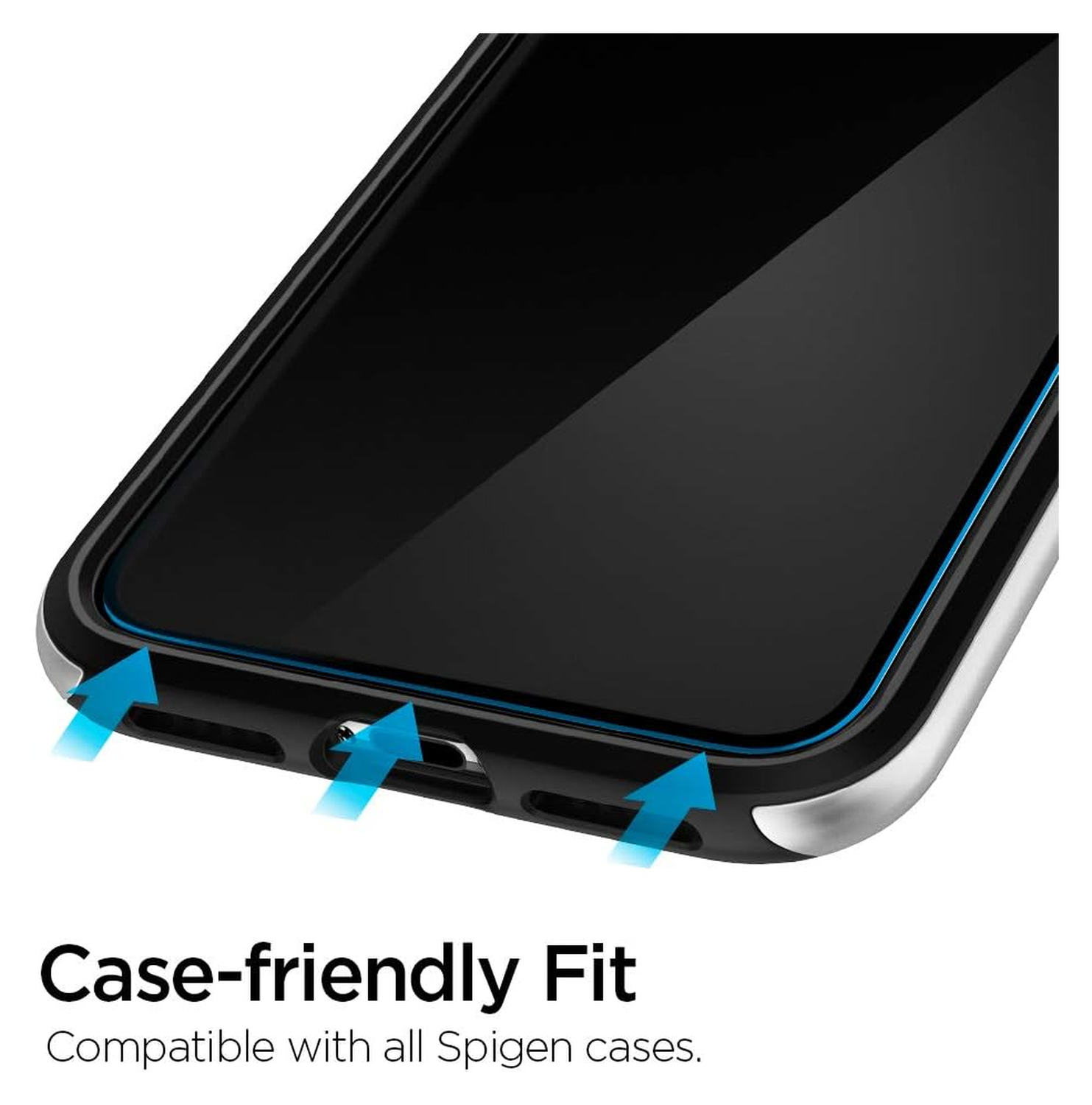 Spigen AlignMaster iPhone 11 Pro/XS/X Screen Protector Tempered Glass (2-Pack) afbeelding 6