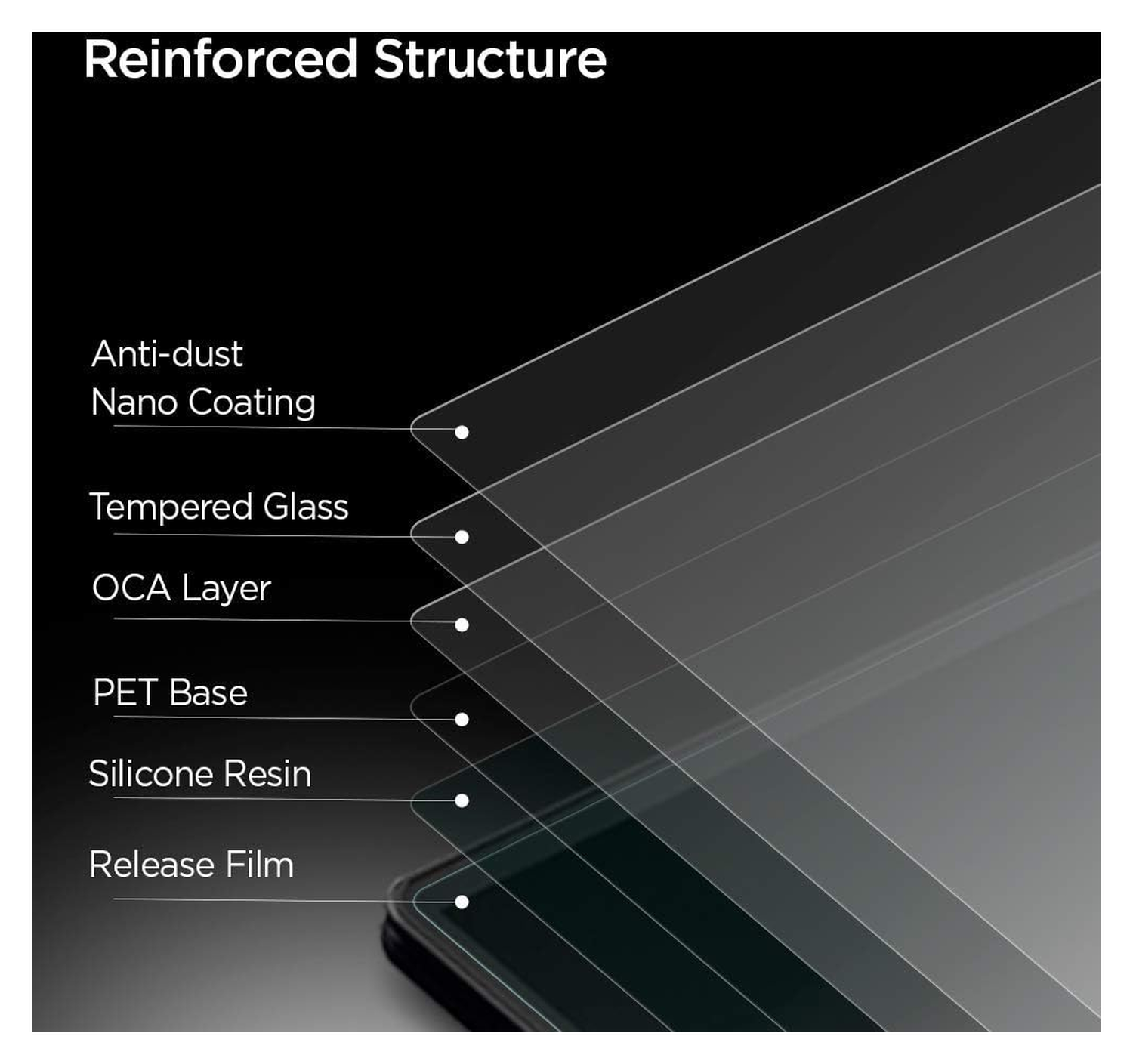 Spigen AlignMaster iPhone 11 Pro/XS/X Screen Protector Tempered Glass (2-Pack) afbeelding 7