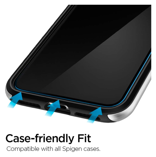 Spigen AlignMaster iPhone 11 Pro/XS/X Screen Protector Tempered Glass (2-Pack) afbeelding 6