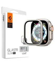 Spigen Glas.tR Slim Pro - Apple Watch Ultra (2) Screen Protector - Titanium afbeelding