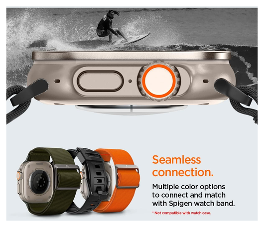 Spigen Glas.tR Slim Pro - Apple Watch Ultra (2) Screen Protector - Titanium afbeelding 6