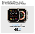 Spigen Glas.tR Slim Pro - Apple Watch Ultra (2) Screen Protector - Titanium afbeelding 2