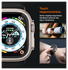 Spigen Glas.tR Slim Pro - Apple Watch Ultra (2) Screen Protector - Titanium afbeelding 3