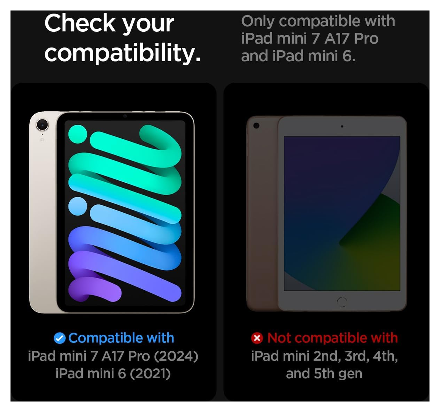 Spigen Ultra Hybrid Zero One iPad Mini 7/6 Hoes Back Cover Wit afbeelding 2
