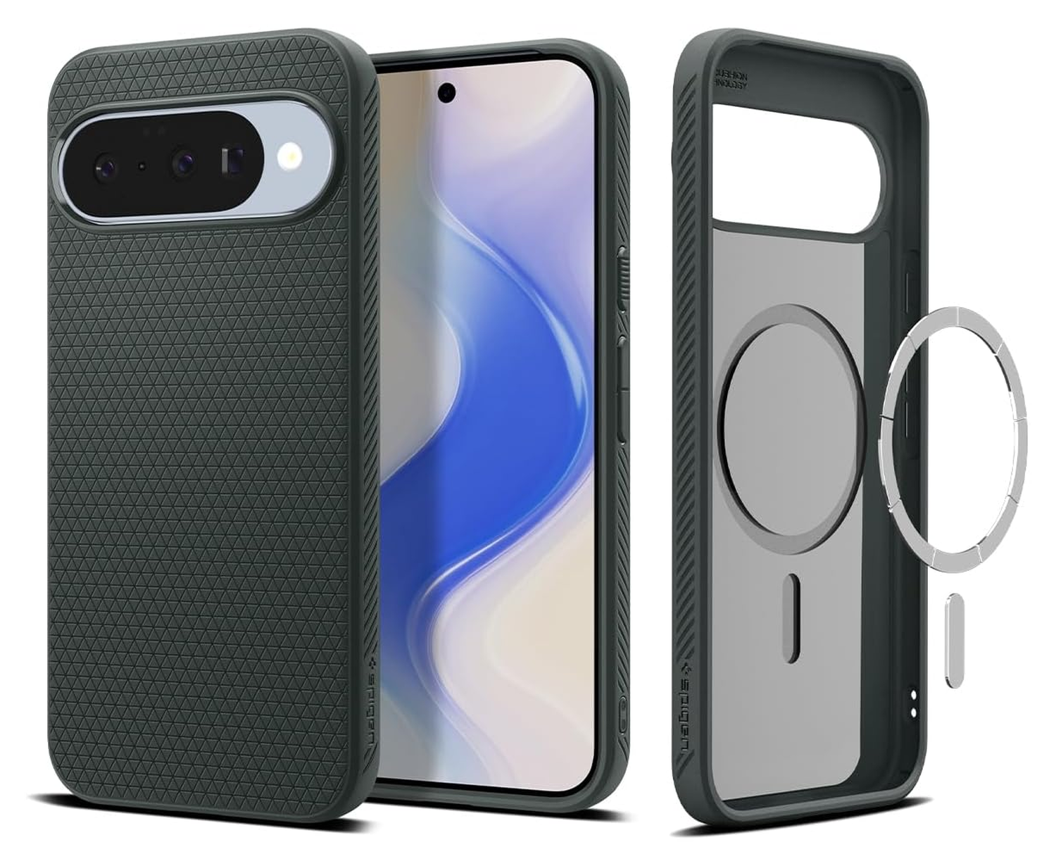 Spigen Liquid Air MagFit Google Pixel 10 / 10 Pro Hoesje MagSafe Groen afbeelding 1