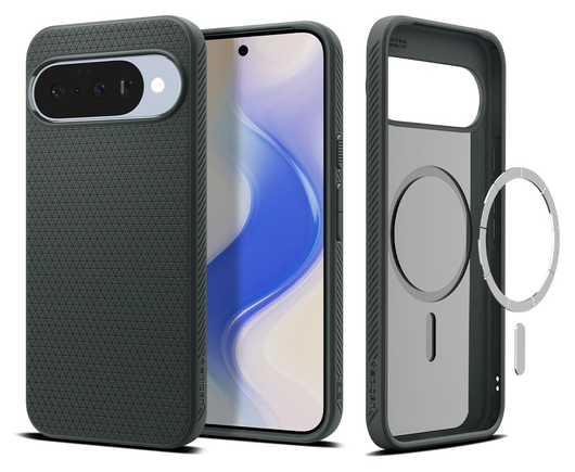 Spigen Liquid Air MagFit Google Pixel 10 / 10 Pro Hoesje MagSafe Groen afbeelding 1