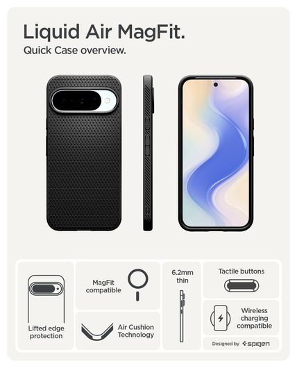 Spigen Liquid Air MagFit Google Pixel 10 / 10 Pro Hoesje MagSafe Groen afbeelding 3