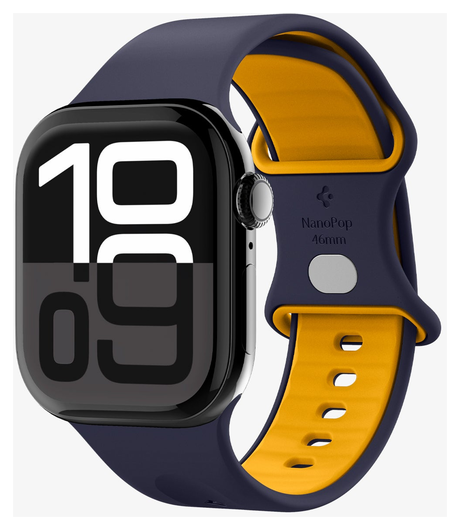 Spigen - Apple Watch 1-10/SE/Ultra Bandje - 49/46/45/44/42MM Bandje - Blauw afbeelding 1