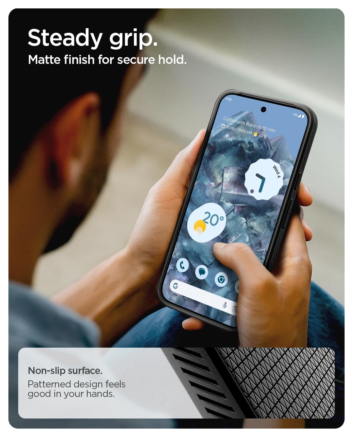 Spigen Liquid Air Google Pixel 10 / 10 Pro Hoesje Back Cover Matte Zwart afbeelding 5