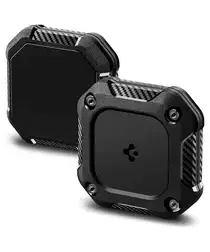 Spigen Tough Armor IP AirTag Hoesje Waterdicht Case met 3M Tape Zwart afbeelding