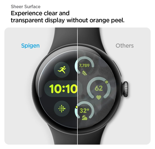 Spigen Eliteshield EZ Fit - Google Pixel Watch 4/3 41MM Screen Protector 2-Pack afbeelding 5