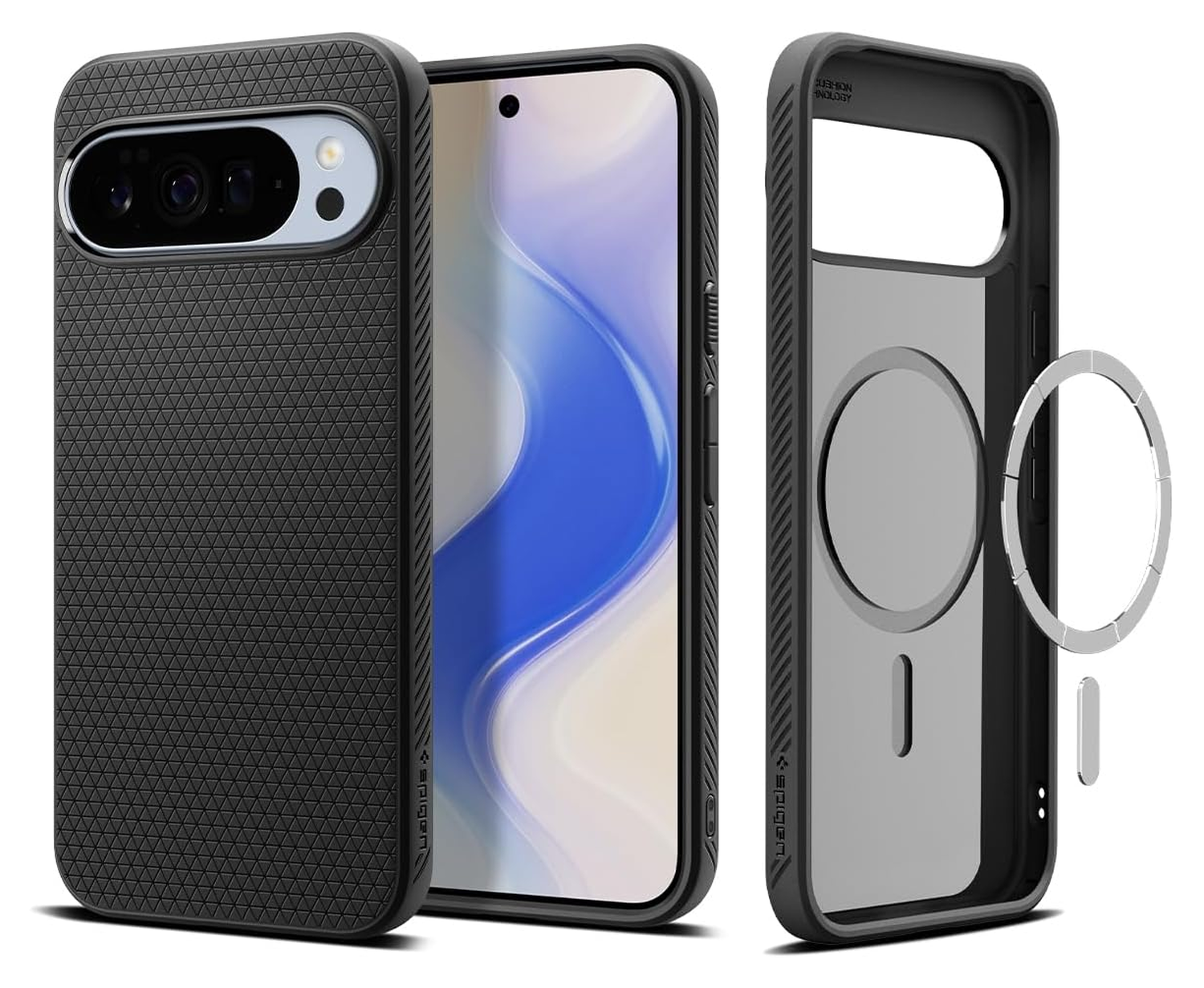 Spigen Liquid Air MagFit Google Pixel 10 / 10 Pro Hoesje MagSafe Matte Zwart afbeelding 1