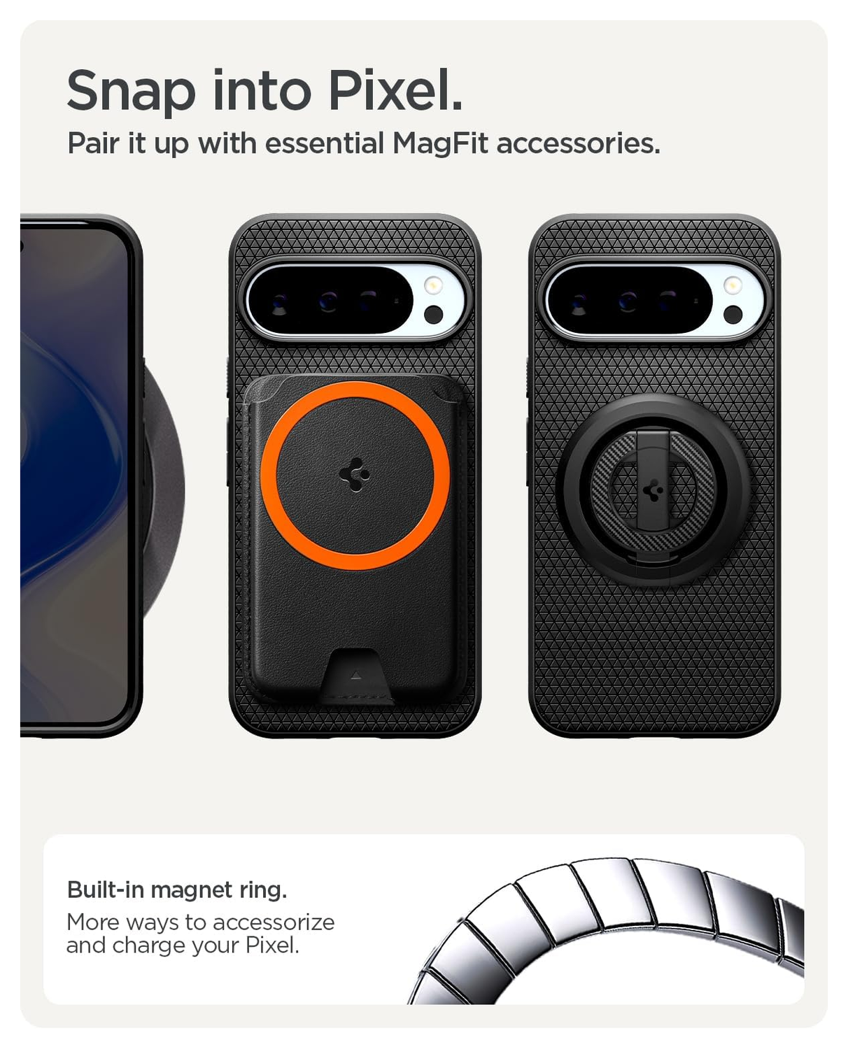 Spigen Liquid Air MagFit Google Pixel 10 / 10 Pro Hoesje MagSafe Matte Zwart afbeelding 4