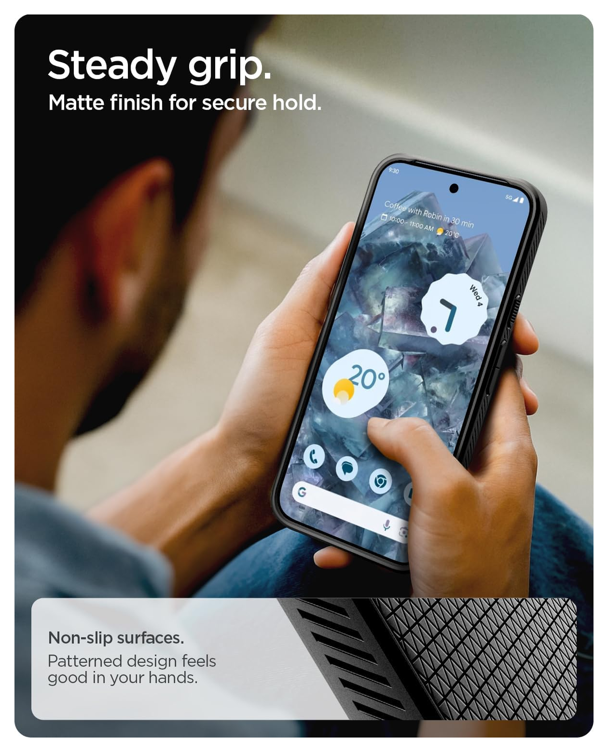 Spigen Liquid Air MagFit Google Pixel 10 / 10 Pro Hoesje MagSafe Matte Zwart afbeelding 6