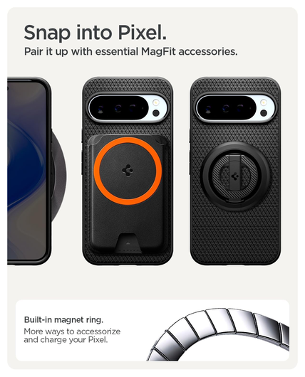 Spigen Liquid Air MagFit Google Pixel 10 / 10 Pro Hoesje MagSafe Matte Zwart afbeelding 4