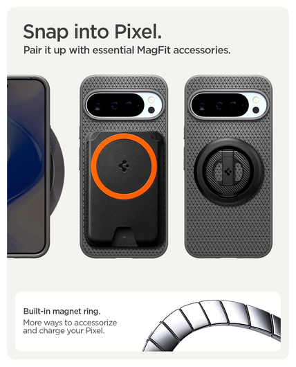 Spigen Liquid Air MagFit Google Pixel 10 / 10 Pro Hoesje MagSafe Grijs afbeelding 5