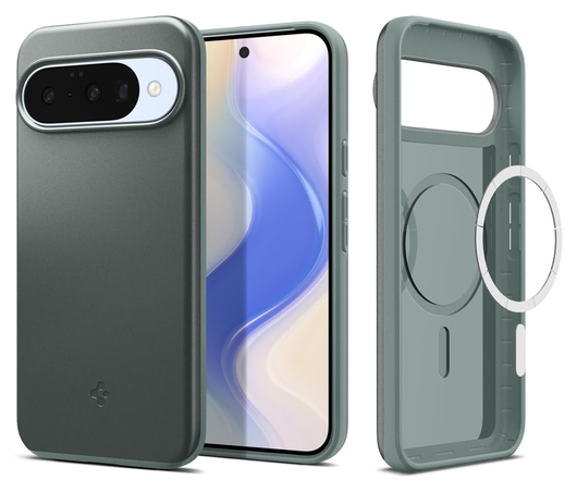 Spigen Thin Fit MagFit Google Pixel 10 / 10 Pro Hoesje MagSafe Back Cover Groen afbeelding 1