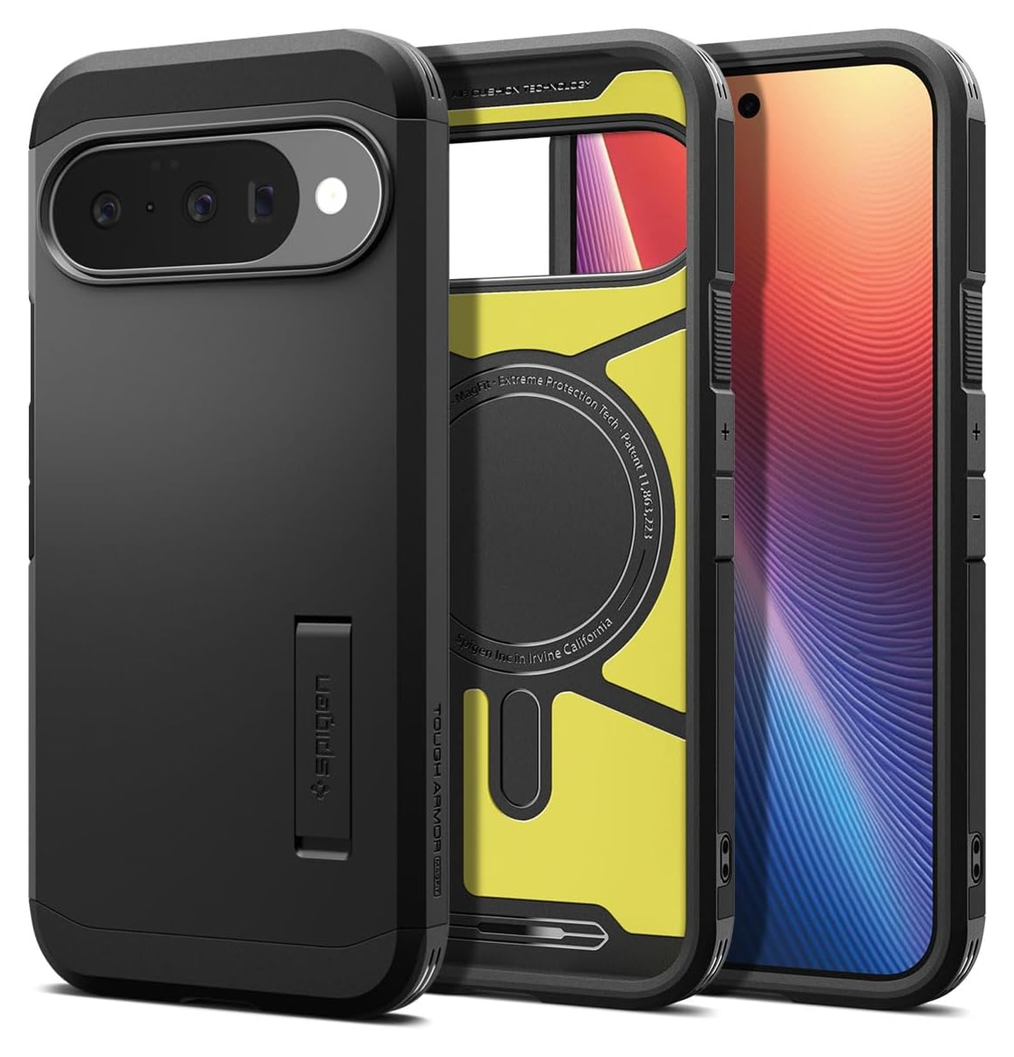 Spigen Tough Armor Google Pixel 10 / 10 Pro Hoesje MagSafe Back Cover Zwart afbeelding 1