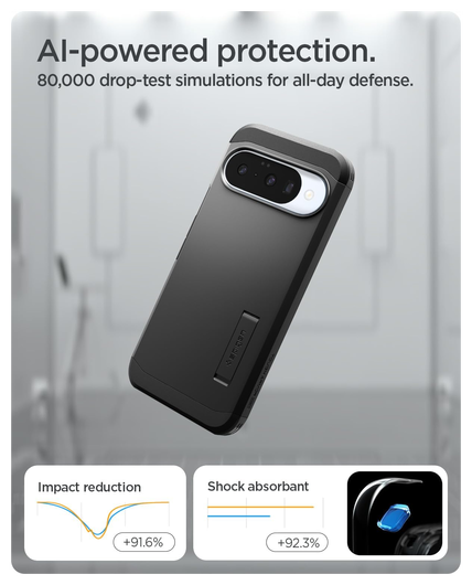Spigen Tough Armor Google Pixel 10 / 10 Pro Hoesje MagSafe Back Cover Zwart afbeelding 9