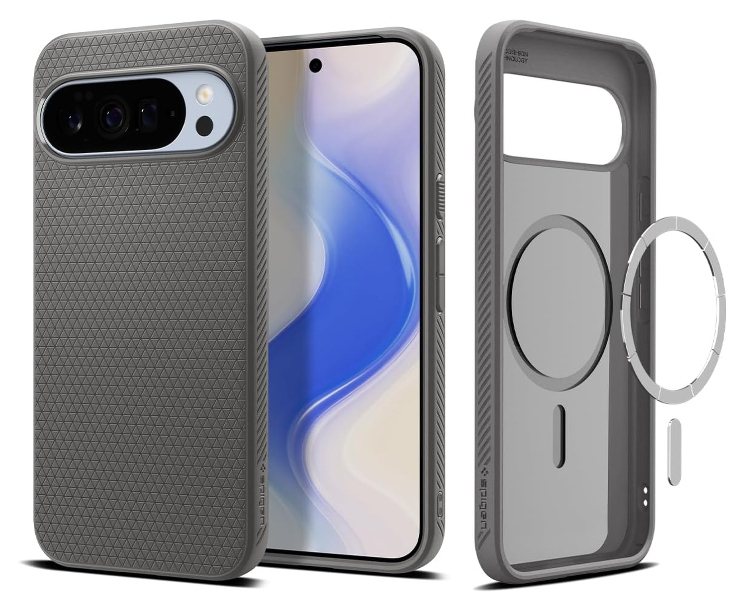 Spigen Liquid Air MagFit Google Pixel 10 Pro XL Hoesje MagSafe Back Cover Grijs afbeelding 1