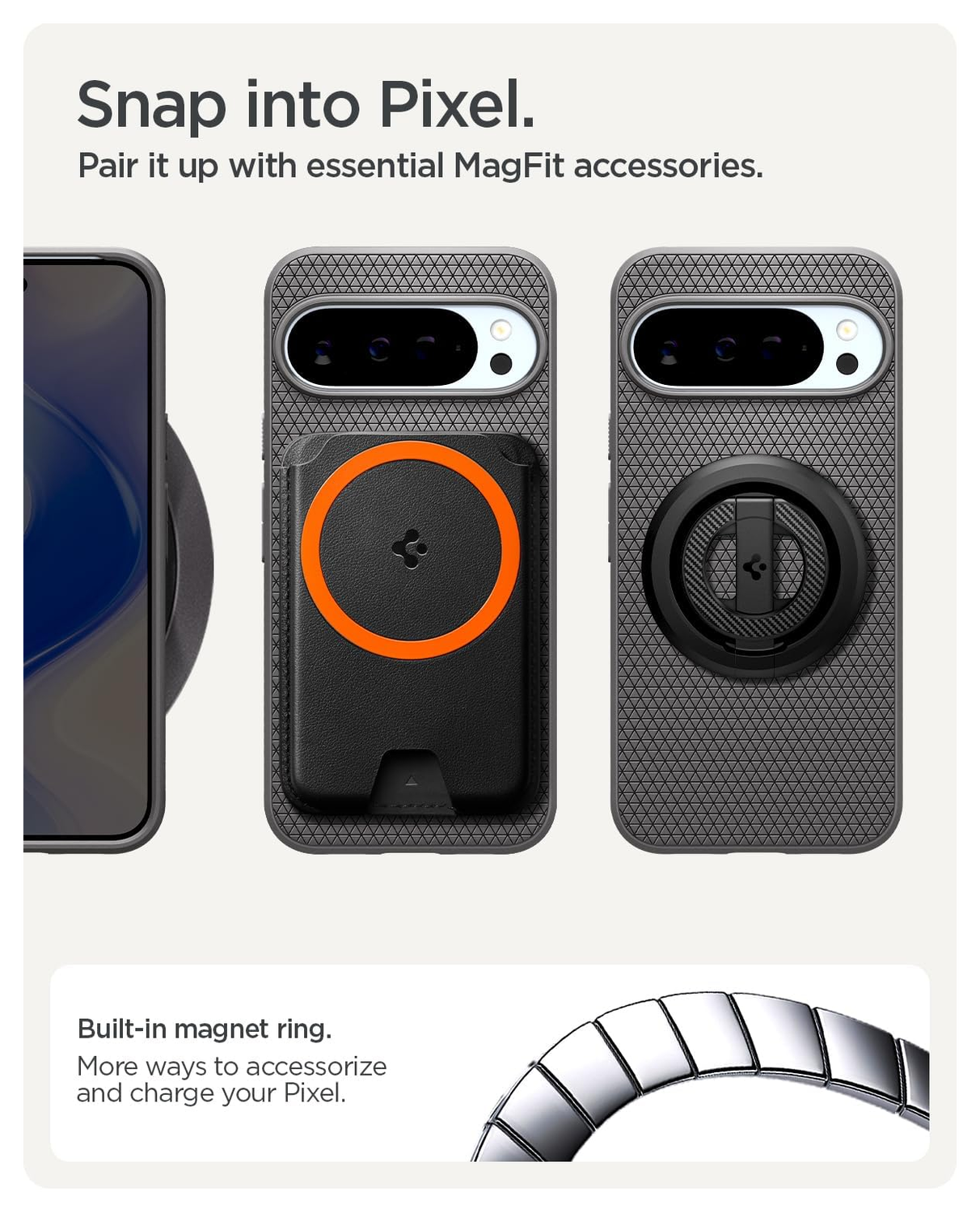 Spigen Liquid Air MagFit Google Pixel 10 Pro XL Hoesje MagSafe Back Cover Grijs afbeelding 7
