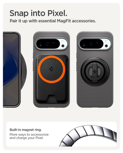 Spigen Liquid Air MagFit Google Pixel 10 Pro XL Hoesje MagSafe Back Cover Grijs afbeelding 7