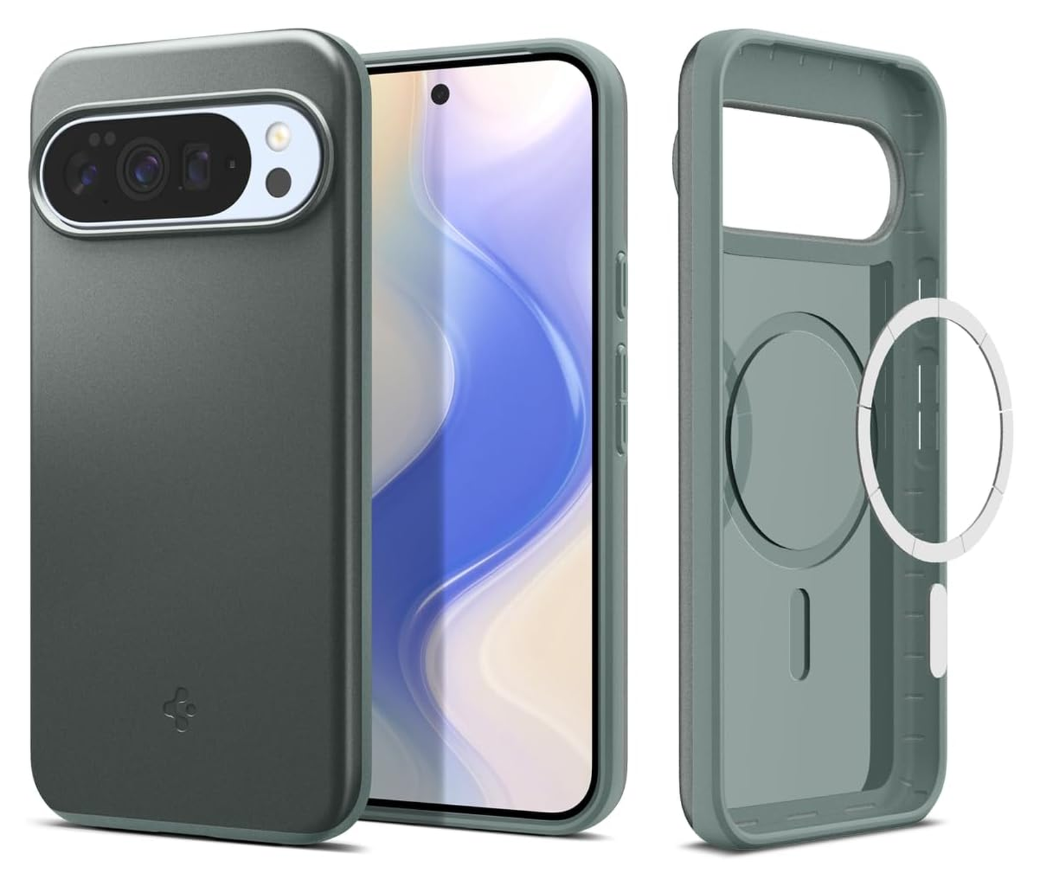 Spigen Thin Fit MagFit Google Pixel 10 Pro XL Hoesje MagSafe Groen afbeelding 1