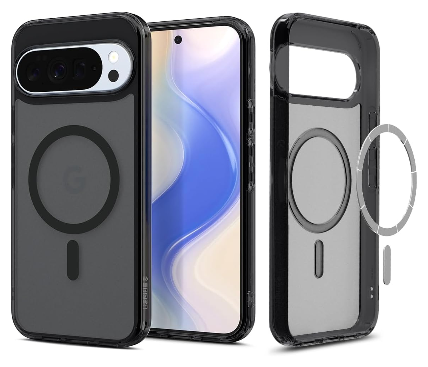 Spigen Ultra Hybrid MagFit Google Pixel 10 Pro XL Hoesje MagSafe Frost Zwart afbeelding 1