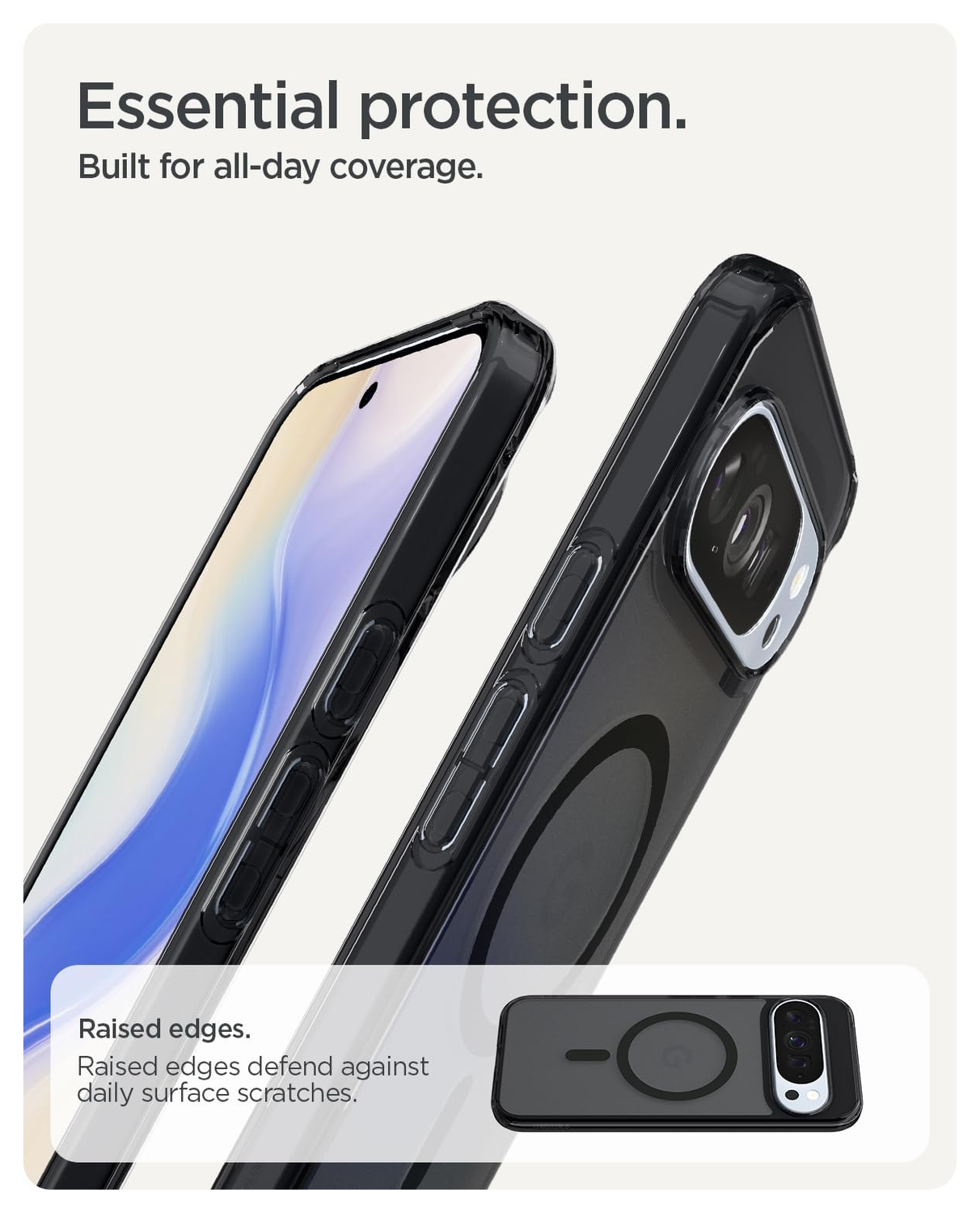 Spigen Ultra Hybrid MagFit Google Pixel 10 Pro XL Hoesje MagSafe Frost Zwart afbeelding 8