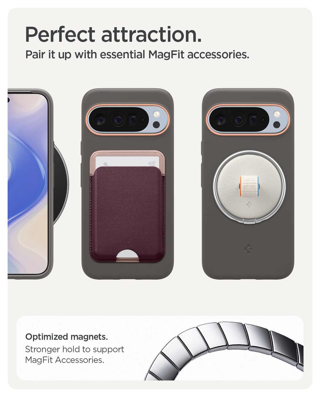 Spigen Nano Pop MagFit Google Pixel 10 / 10 Pro Hoesje MagSafe Back Cover Grijs afbeelding 9