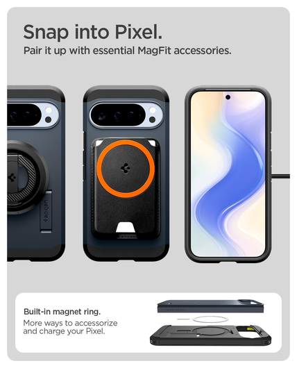 Spigen Tough Armor Google Pixel 10 / 10 Pro Hoesje MagSafe Metal Slate afbeelding 7