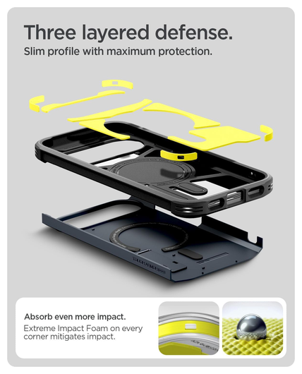 Spigen Tough Armor Google Pixel 10 / 10 Pro Hoesje MagSafe Metal Slate afbeelding 8