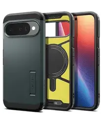Spigen Tough Armor Google Pixel 10 / 10 Pro Hoesje MagSafe Groen afbeelding