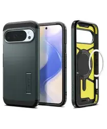 Spigen Tough Armor Google Pixel 10 / 10 Pro Hoesje MagSafe Groen afbeelding