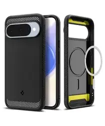 Spigen Rugged Armor MagFit Google Pixel 10 / 10 Pro Hoesje MagSafe Matte Zwart afbeelding