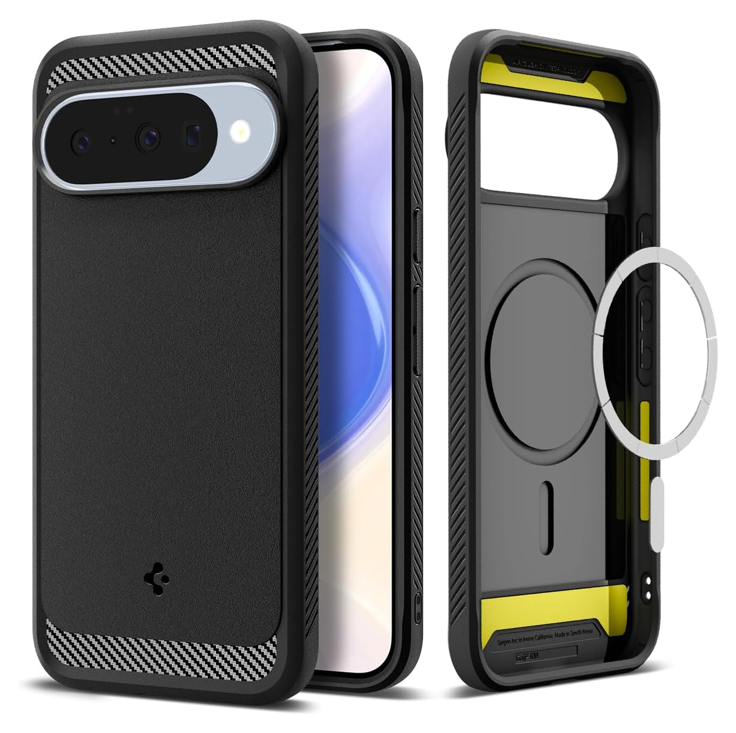 Spigen Rugged Armor MagFit Google Pixel 10 / 10 Pro Hoesje MagSafe Matte Zwart afbeelding 1