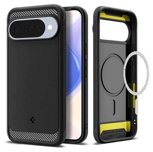 Spigen Rugged Armor MagFit Google Pixel 10 / 10 Pro Hoesje MagSafe Matte Zwart afbeelding 1