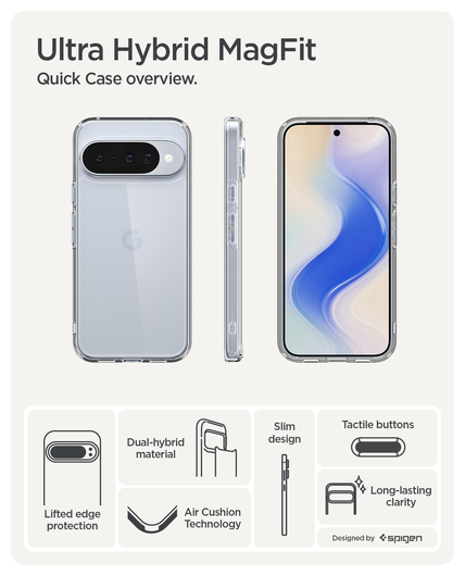 Spigen Ultra Hybrid Google Pixel 10 / 10 Pro Hoesje Back Cover Transparant afbeelding 8