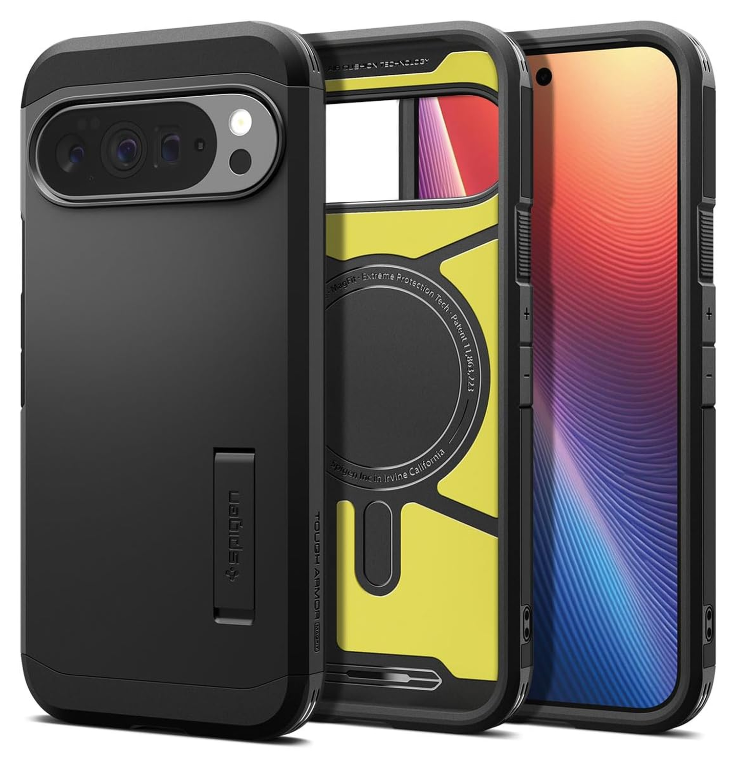 Spigen Tough Armor Google Pixel 10 Pro XL Hoesje MagSafe Back Cover Zwart afbeelding 1