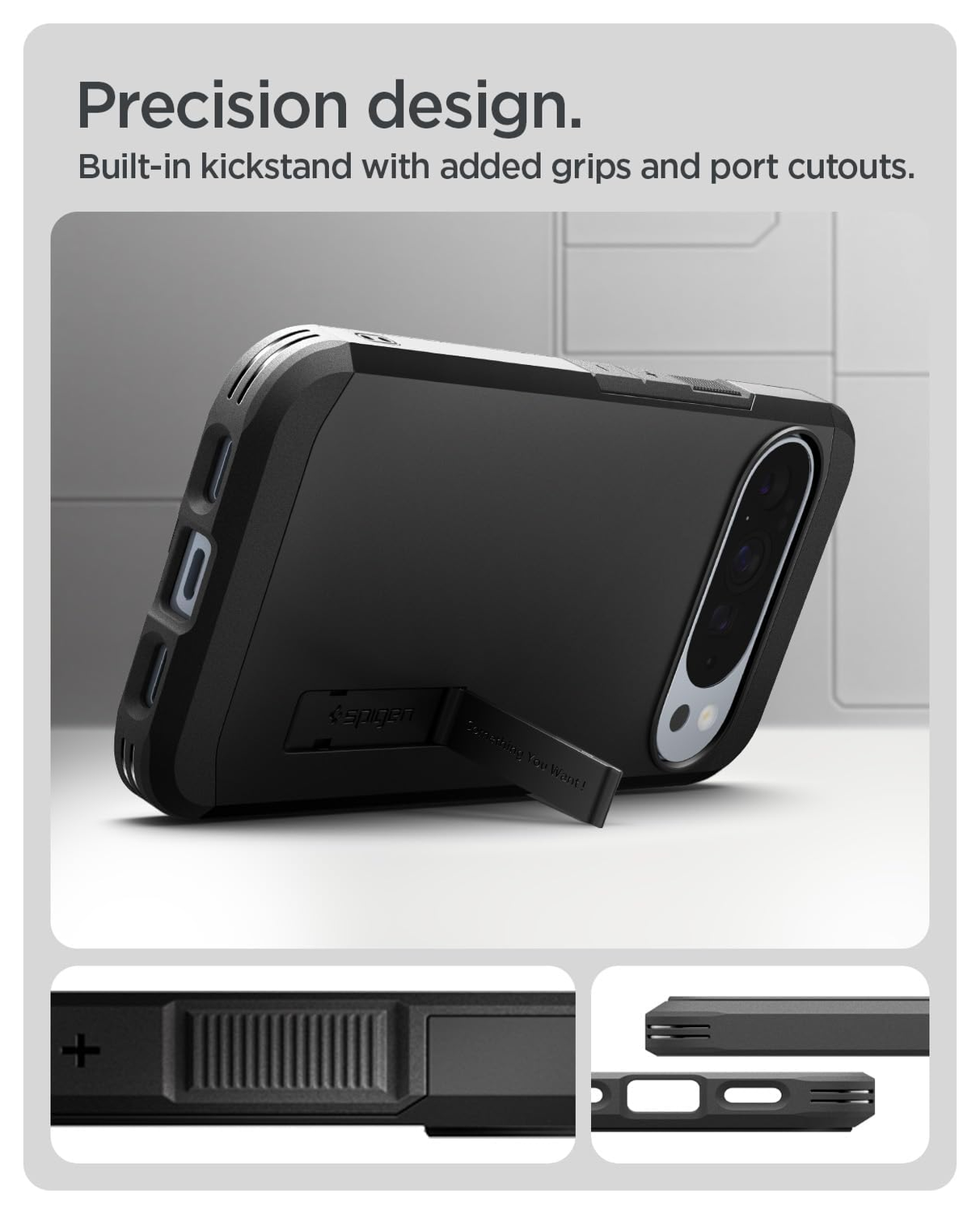 Spigen Tough Armor Google Pixel 10 Pro XL Hoesje MagSafe Back Cover Zwart afbeelding 6