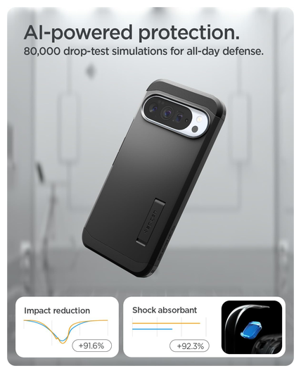 Spigen Tough Armor Google Pixel 10 Pro XL Hoesje MagSafe Back Cover Zwart afbeelding 5
