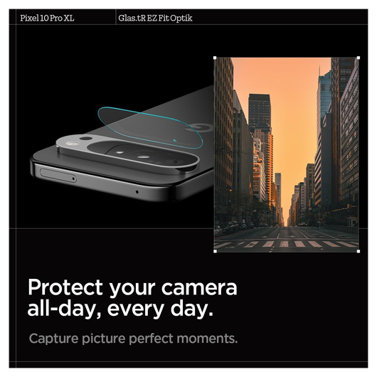 Spigen EZ Fit Optik Pro Google Pixel 10 Pro XL Camera Protector Clear (2-Pack) afbeelding 2