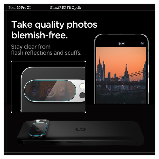 Spigen EZ Fit Optik Pro Google Pixel 10 Pro XL Camera Protector Clear (2-Pack) afbeelding 4