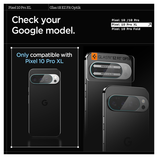 Spigen EZ Fit Optik Pro Google Pixel 10 Pro XL Camera Protector Clear (2-Pack) afbeelding 7